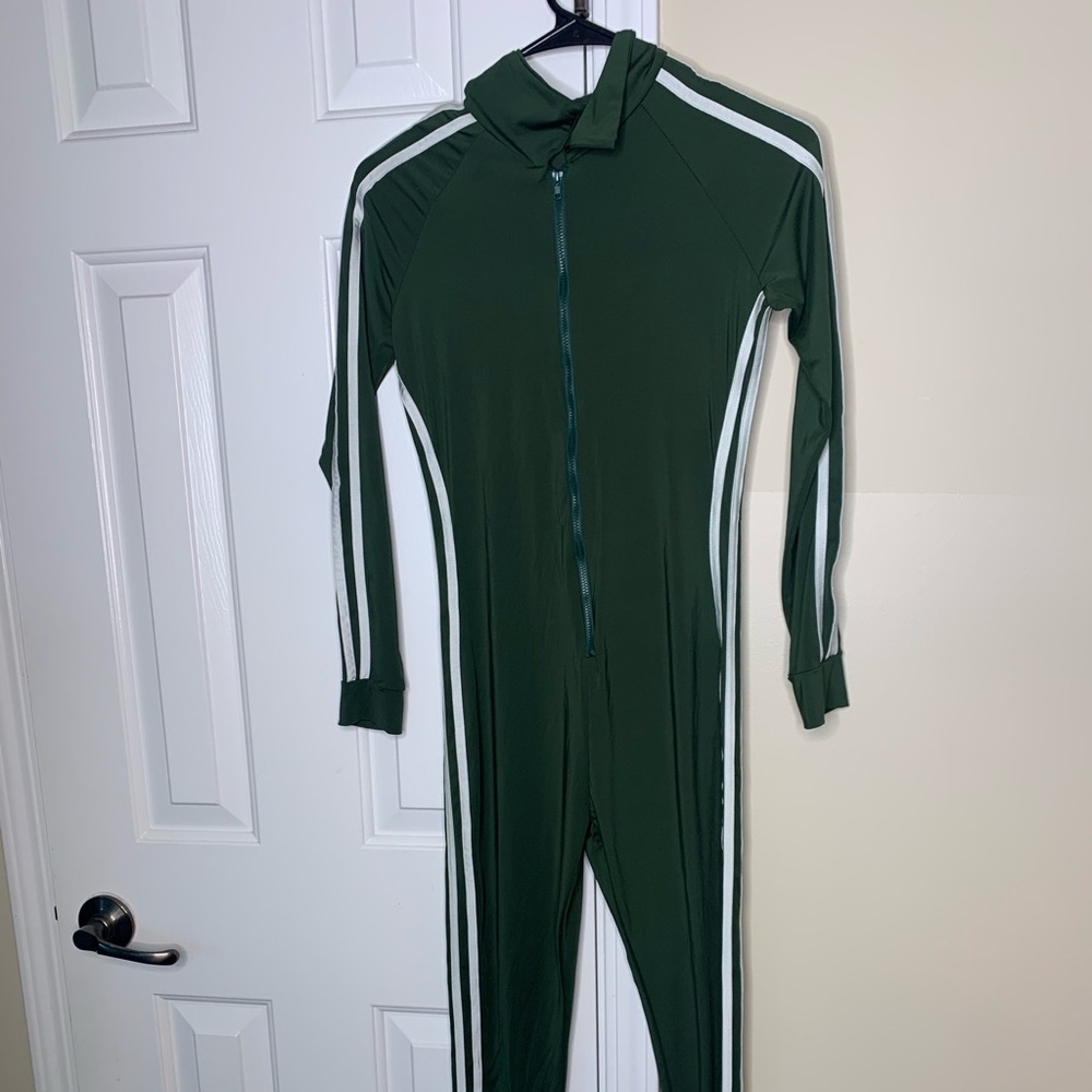 Green jumpsuit